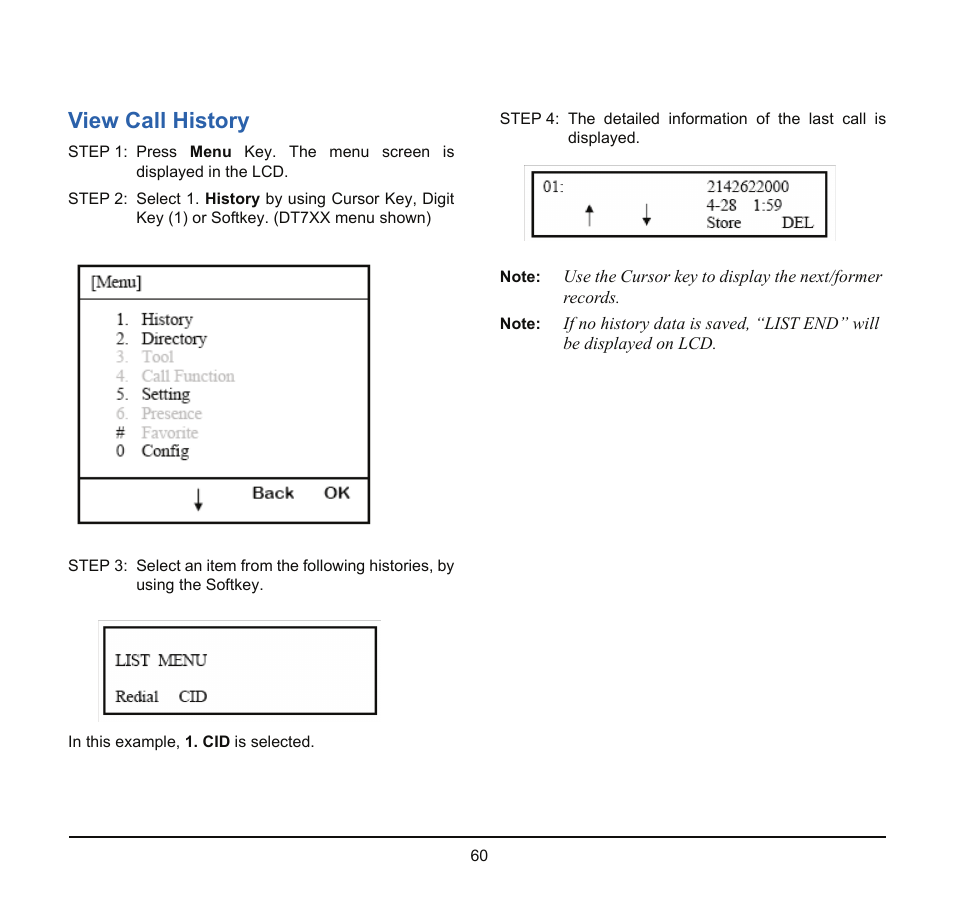 View call history | NEC SV8100 User Manual | Page 66 / 69