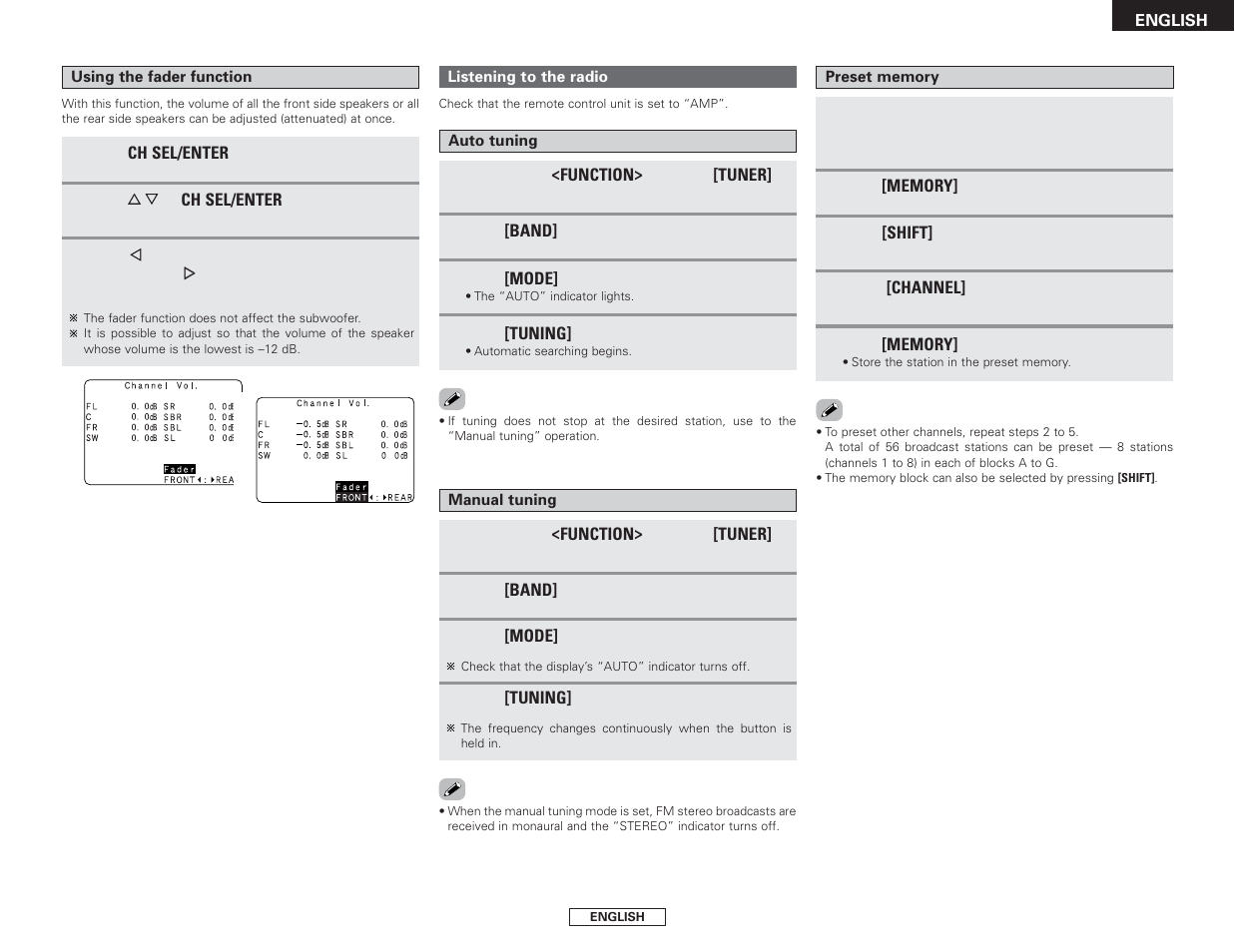 Denon AVR-2807 User Manual | Page 39 / 88