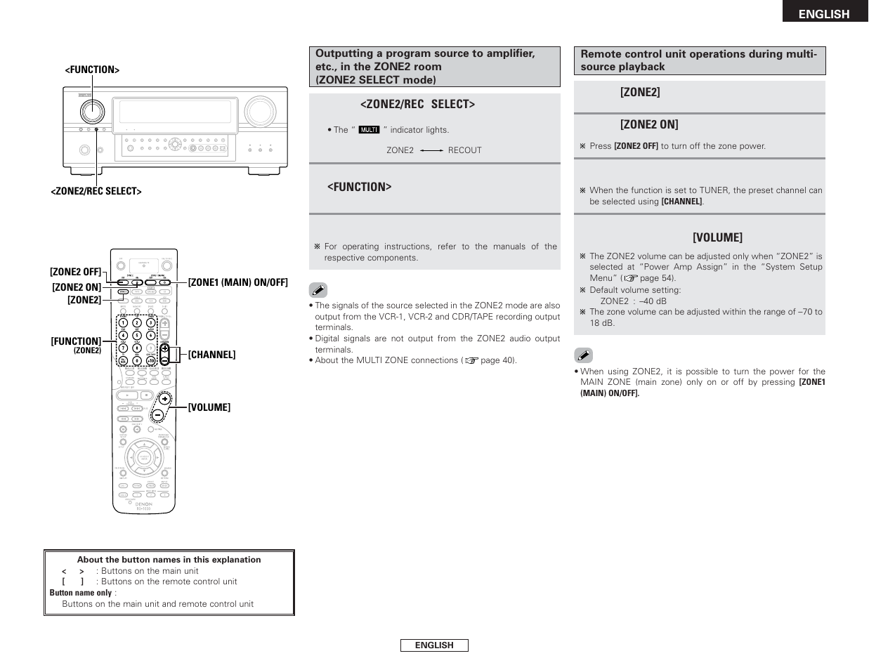 Denon AVR-2807 User Manual | Page 45 / 88