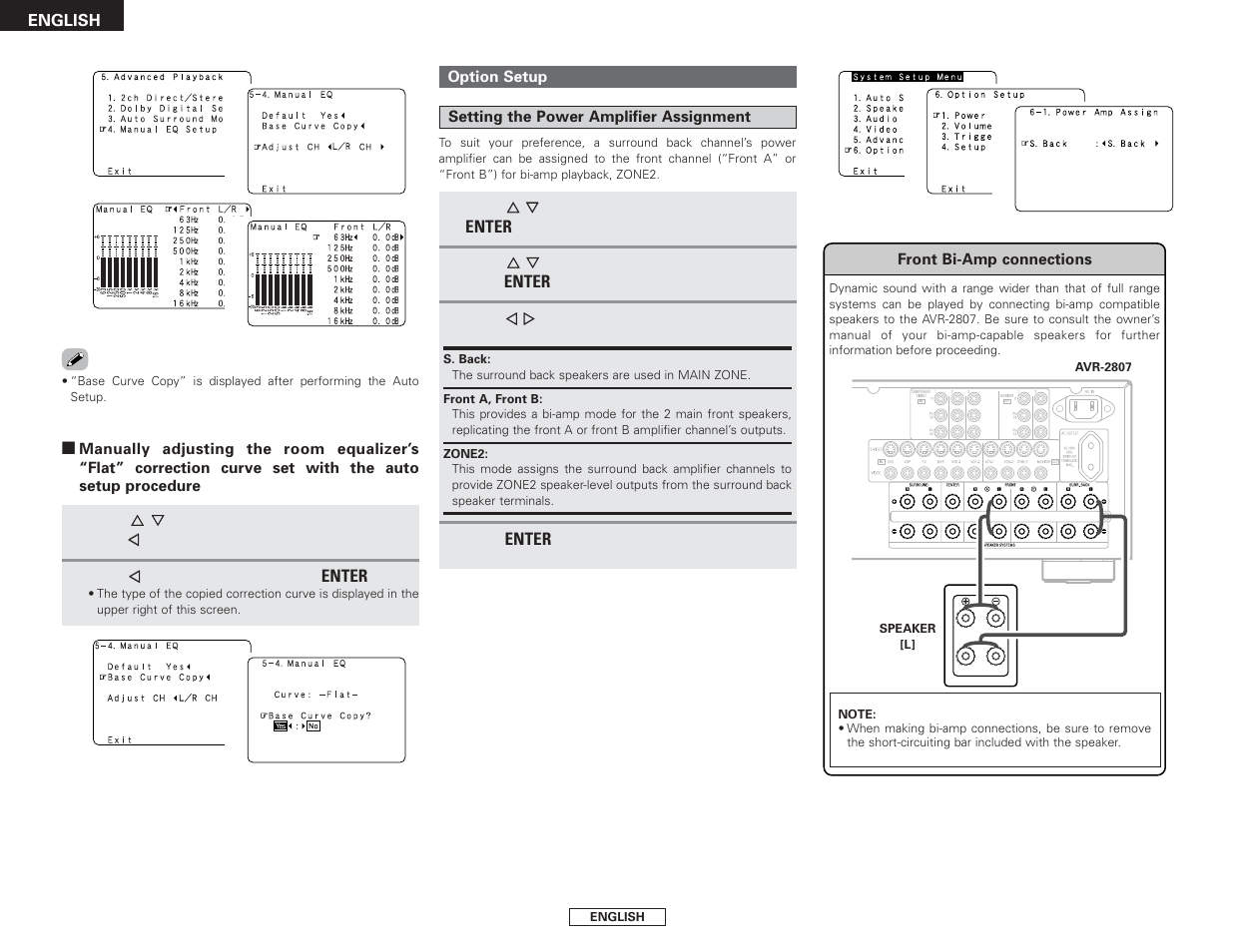 Denon AVR-2807 User Manual | Page 58 / 88