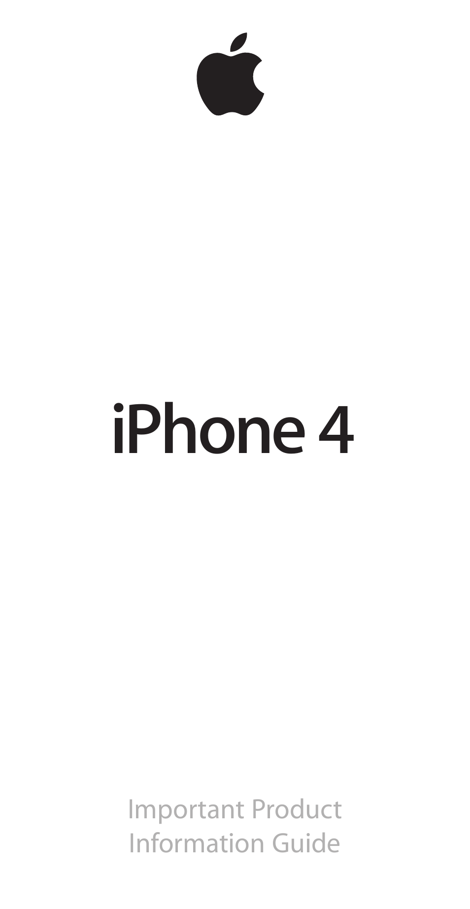 Apple iPhone 4 User Manual | 32 pages
