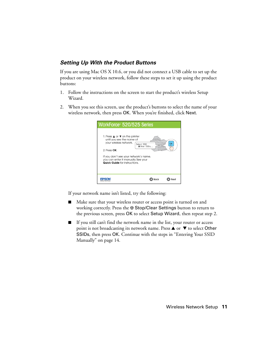 Epson WorkForce 520 series User Manual | Page 11 / 64