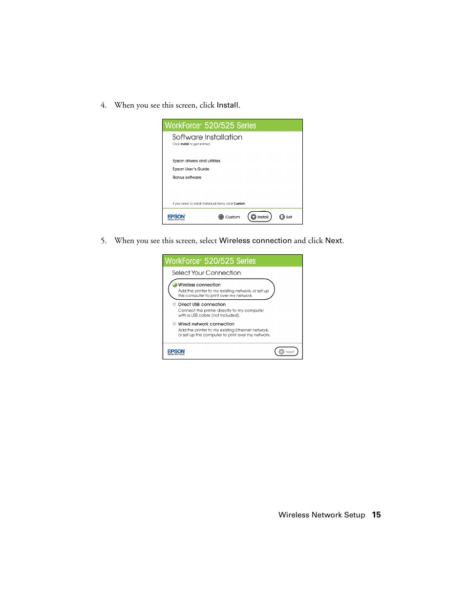 Epson WorkForce 520 series User Manual | Page 15 / 64
