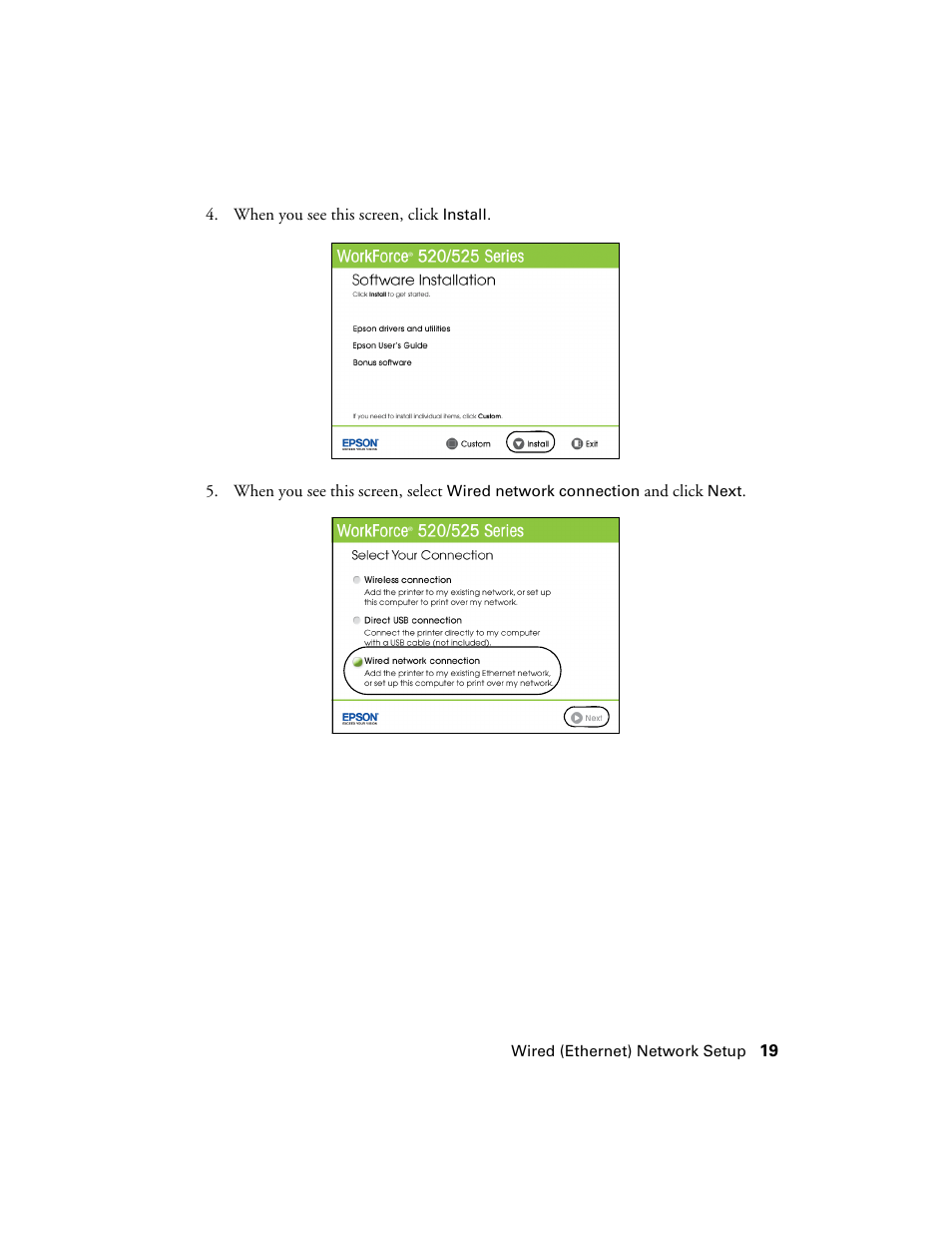 Epson WorkForce 520 series User Manual | Page 19 / 64