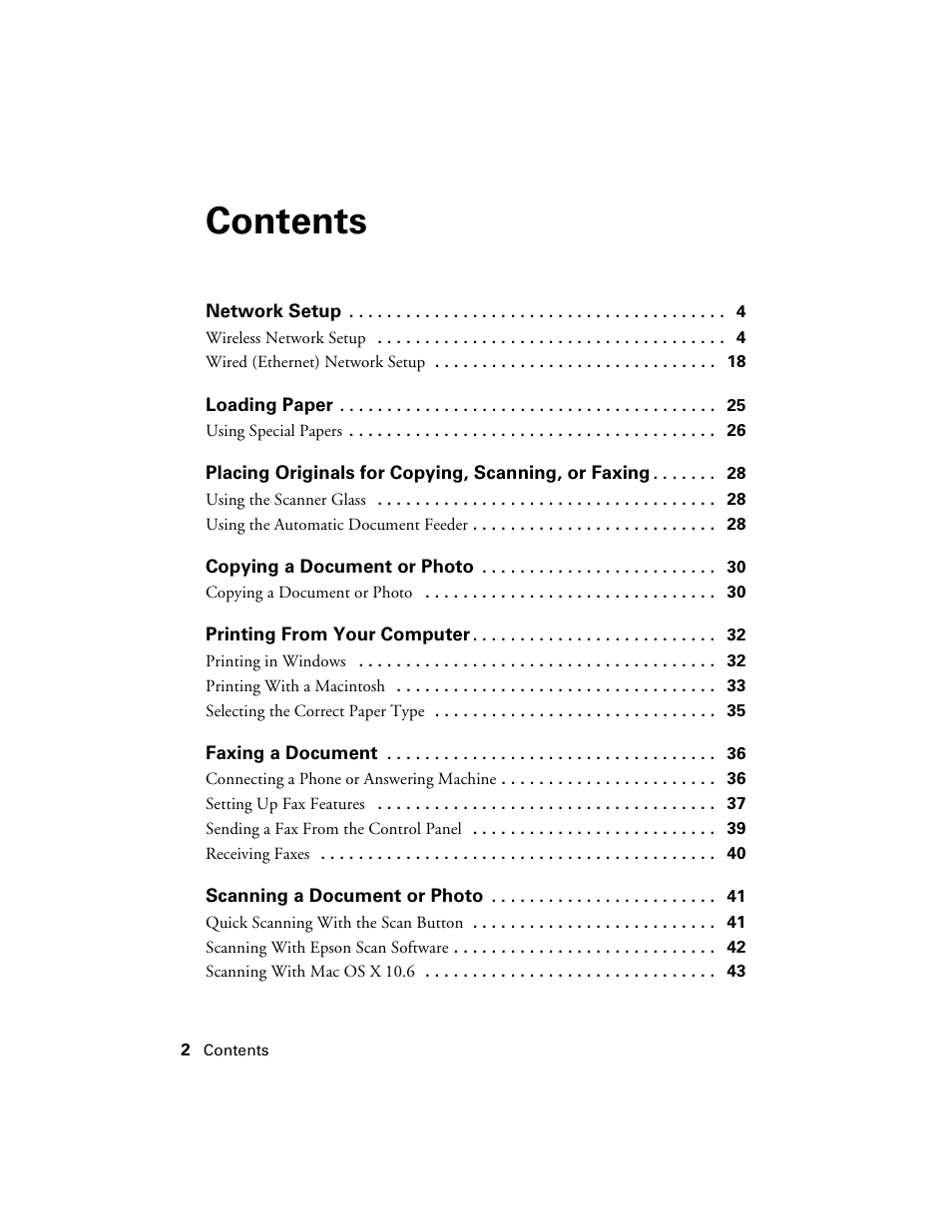 Epson WorkForce 520 series User Manual | Page 2 / 64