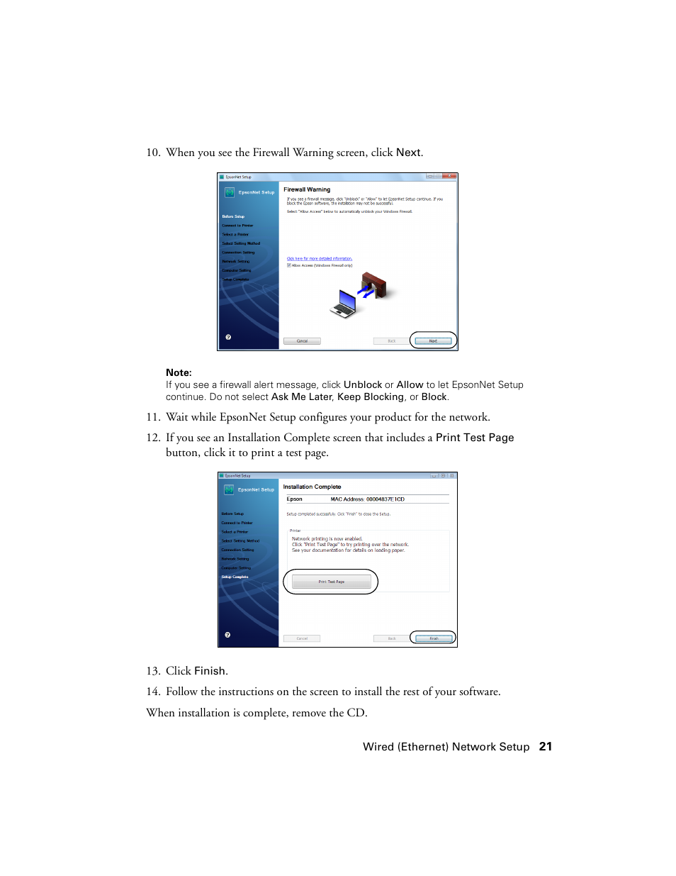 Epson WorkForce 520 series User Manual | Page 21 / 64