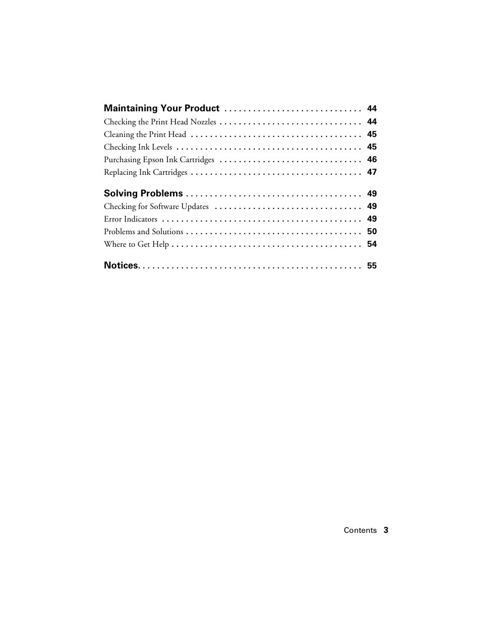 Epson WorkForce 520 series User Manual | Page 3 / 64