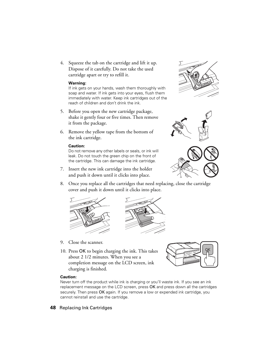 Epson WorkForce 520 series User Manual | Page 48 / 64