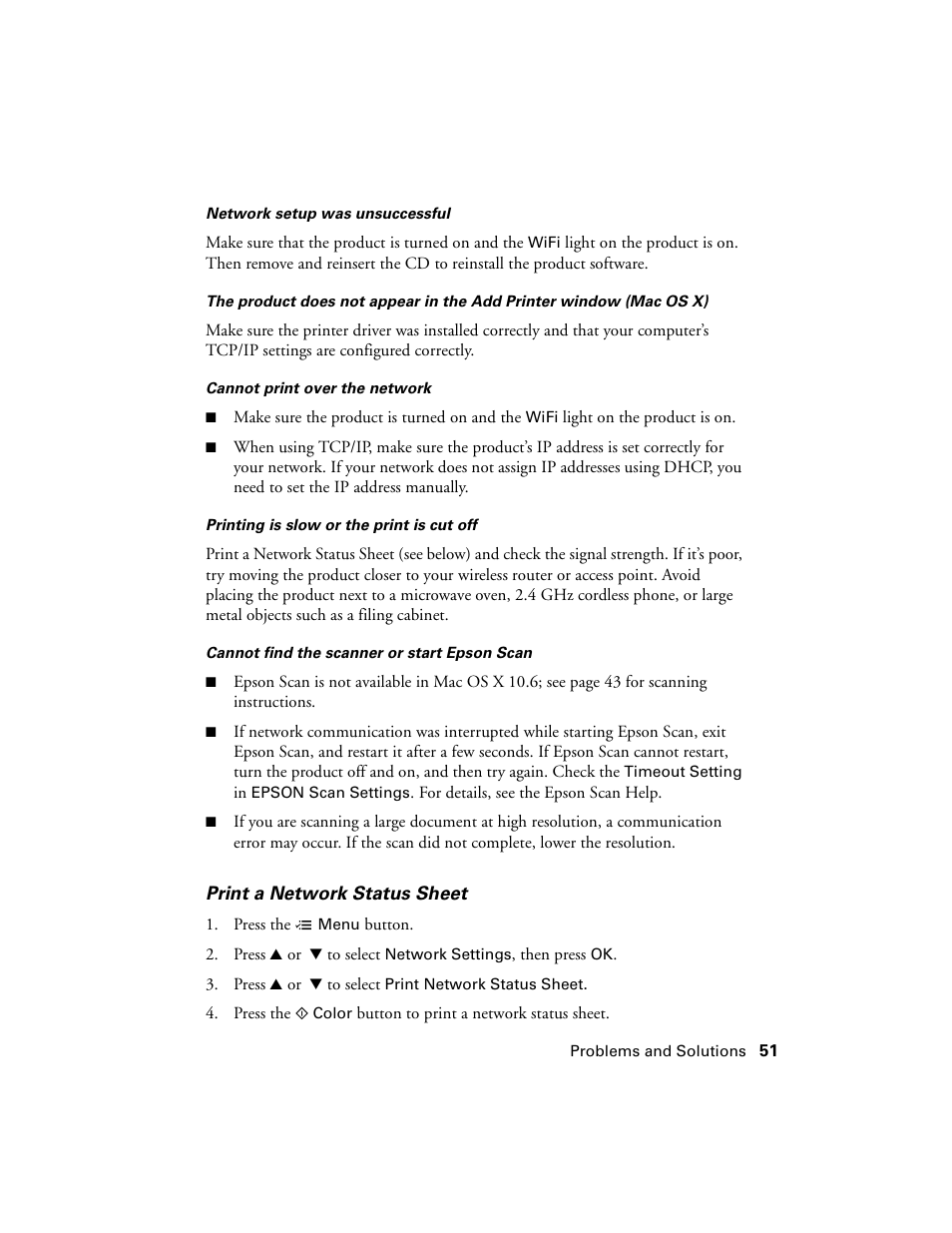 Epson WorkForce 520 series User Manual | Page 51 / 64