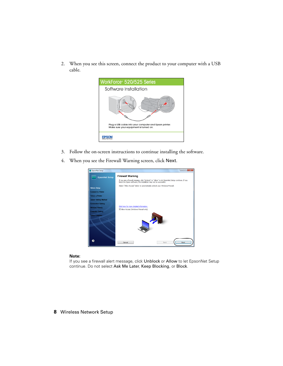 Epson WorkForce 520 series User Manual | Page 8 / 64