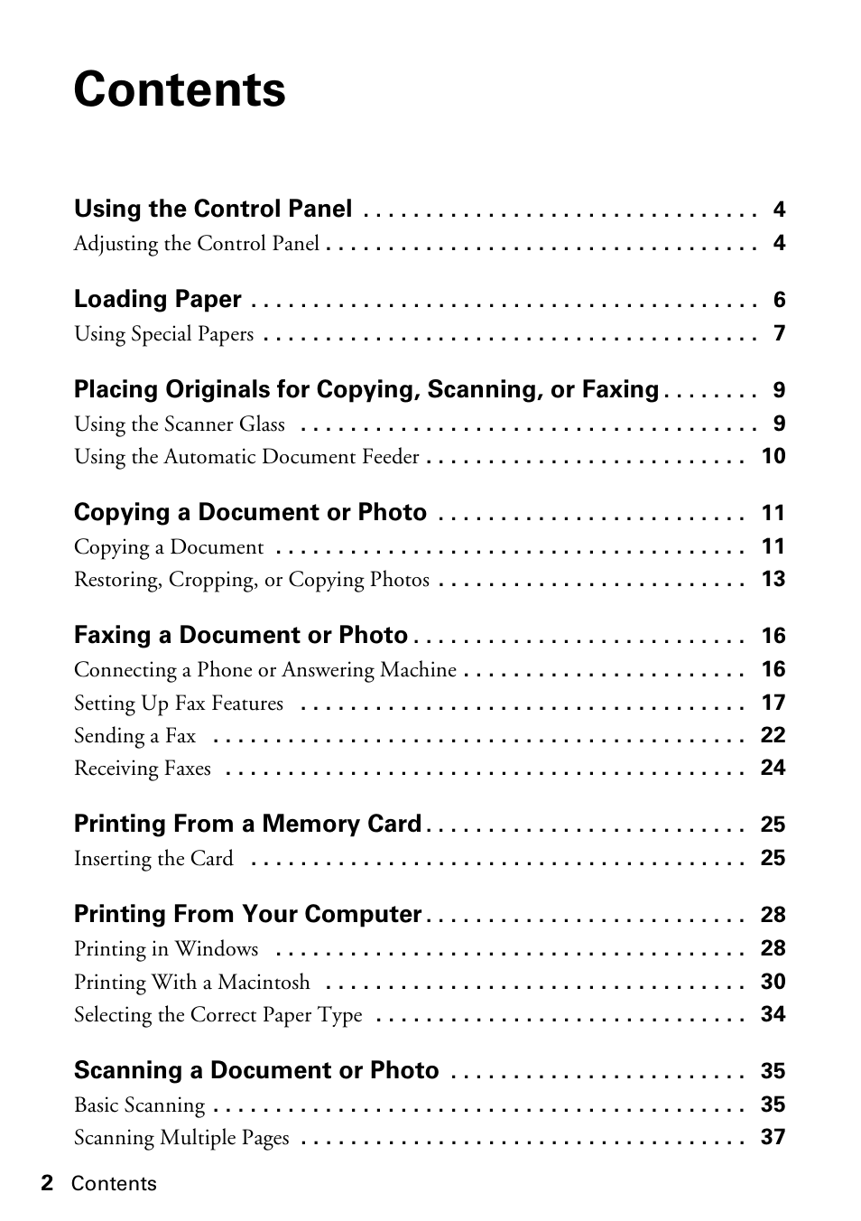 Epson WorkForce 610 Series User Manual | Page 2 / 60