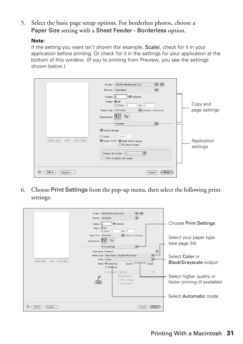 Epson WorkForce 610 Series User Manual | Page 31 / 60