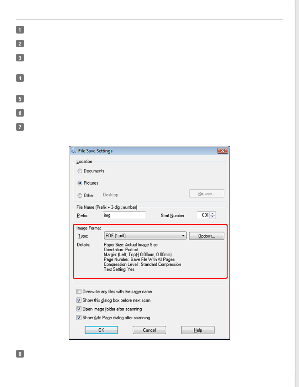 Scanning to a pdf file in office mode | Epson PERFECTION V600 PHOTO User Manual | Page 105 / 164