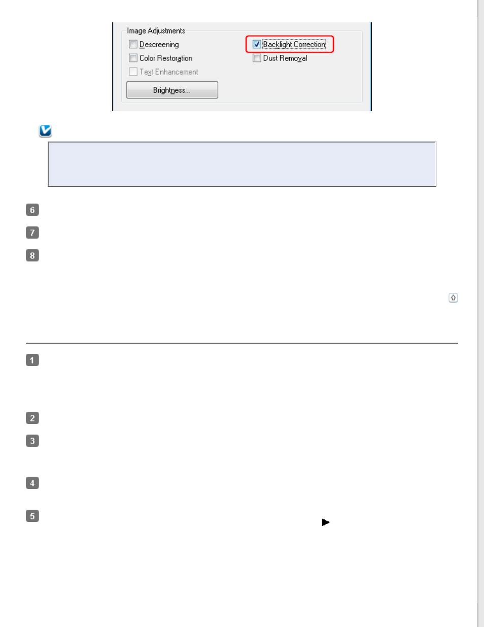 Backlight correction in professional mode | Epson PERFECTION V600 PHOTO User Manual | Page 90 / 164