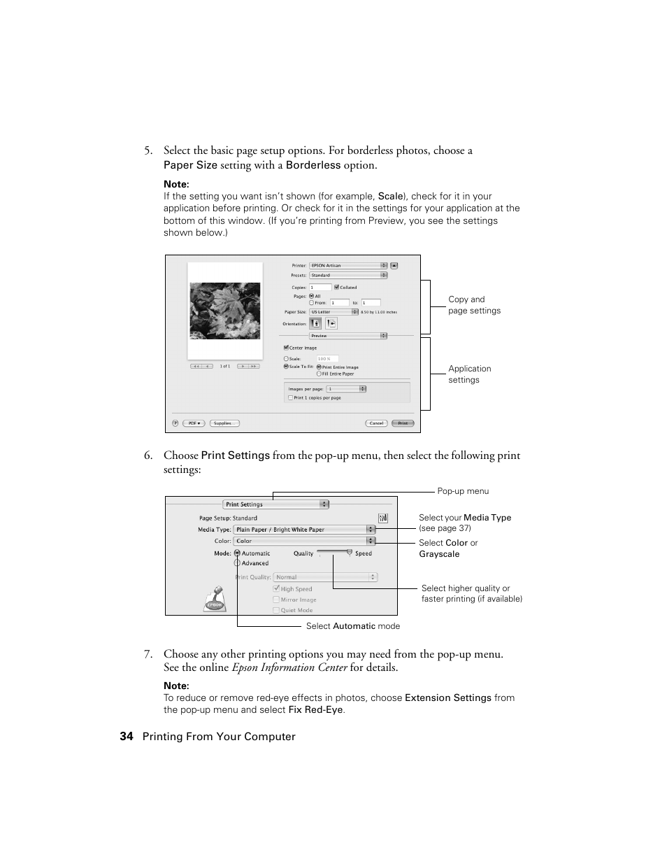 Epson Artisan 810 Series User Manual | Page 34 / 64