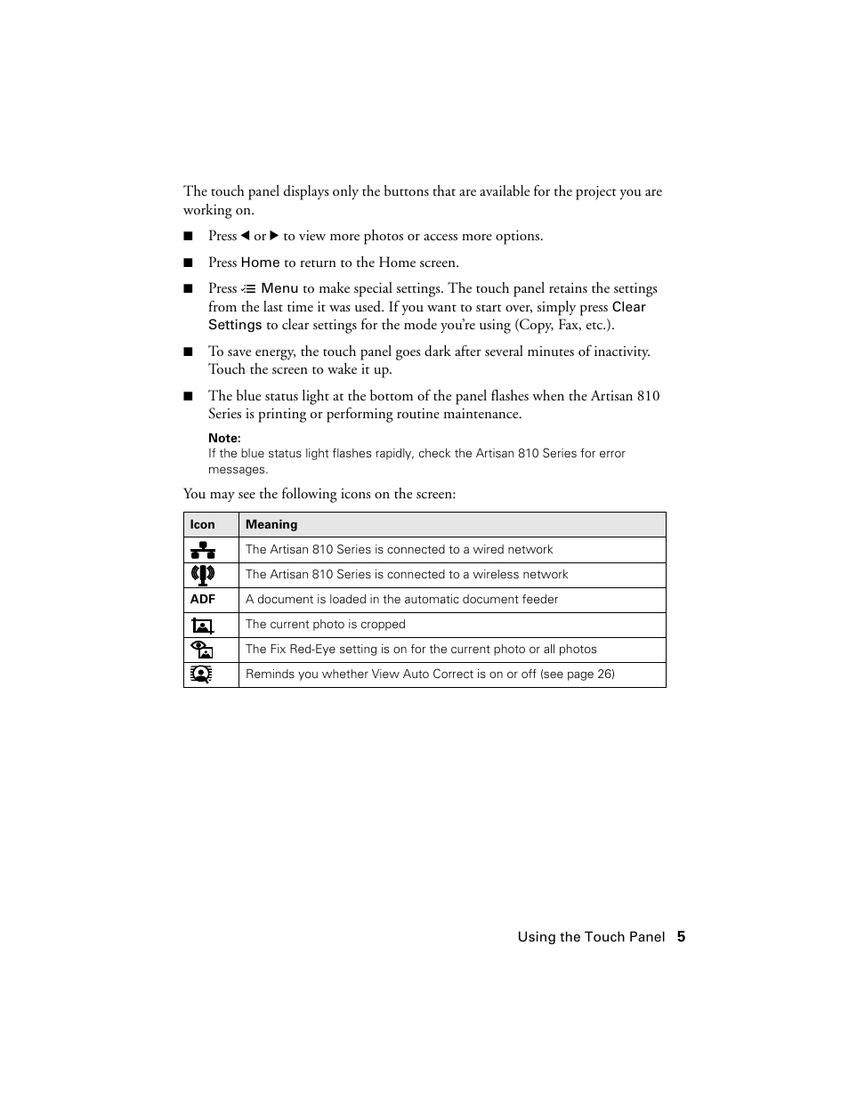 Epson Artisan 810 Series User Manual | Page 5 / 64
