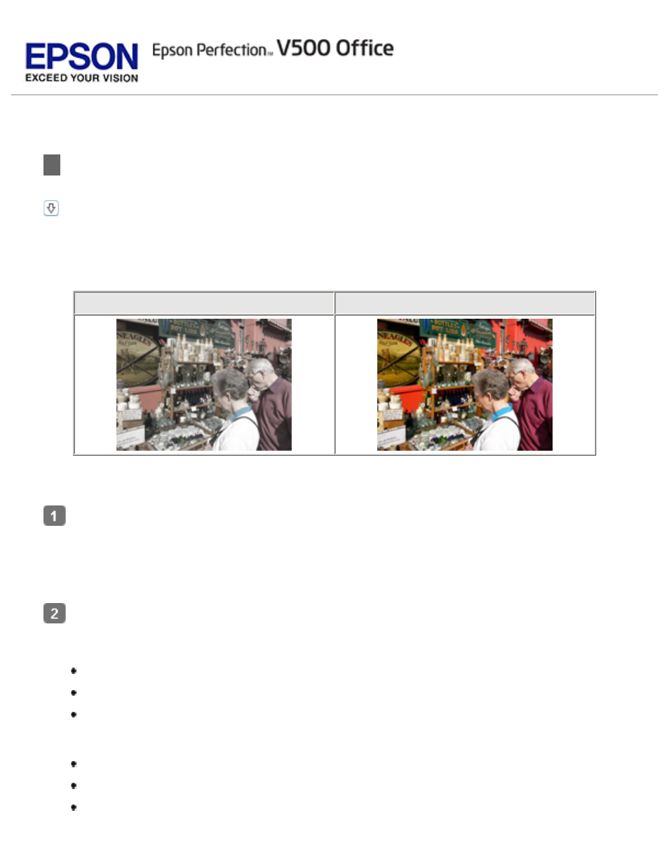 Restoring color | Epson Perfection V500 User Manual | Page 117 / 240