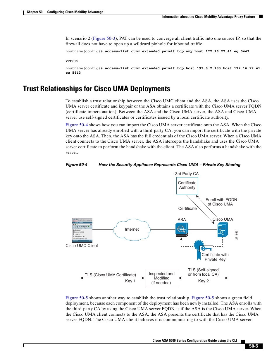 Trust relationships for cisco uma deployments | Cisco ASA 5505 User Manual | Page 1059 / 1994