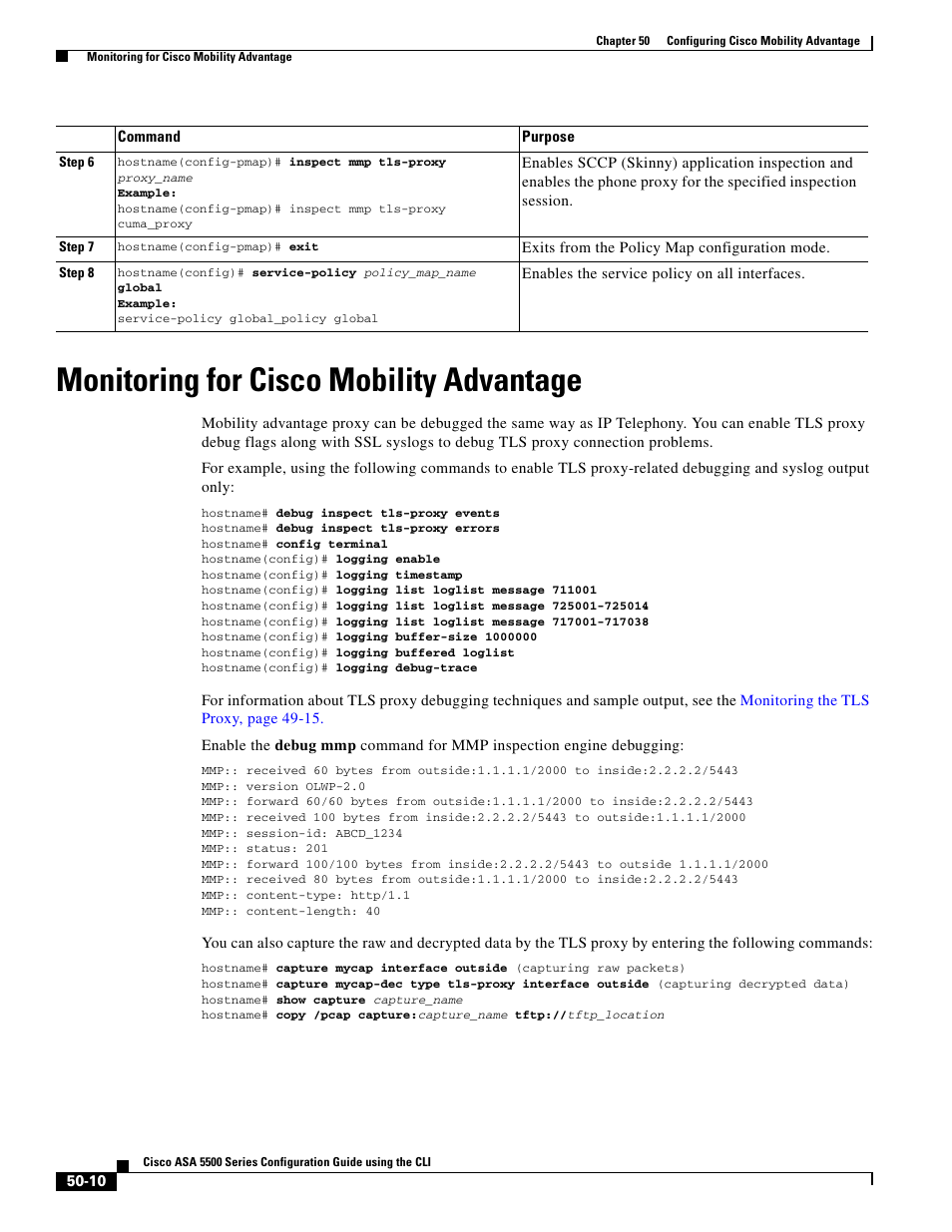 Monitoring for cisco mobility advantage | Cisco ASA 5505 User Manual | Page 1064 / 1994