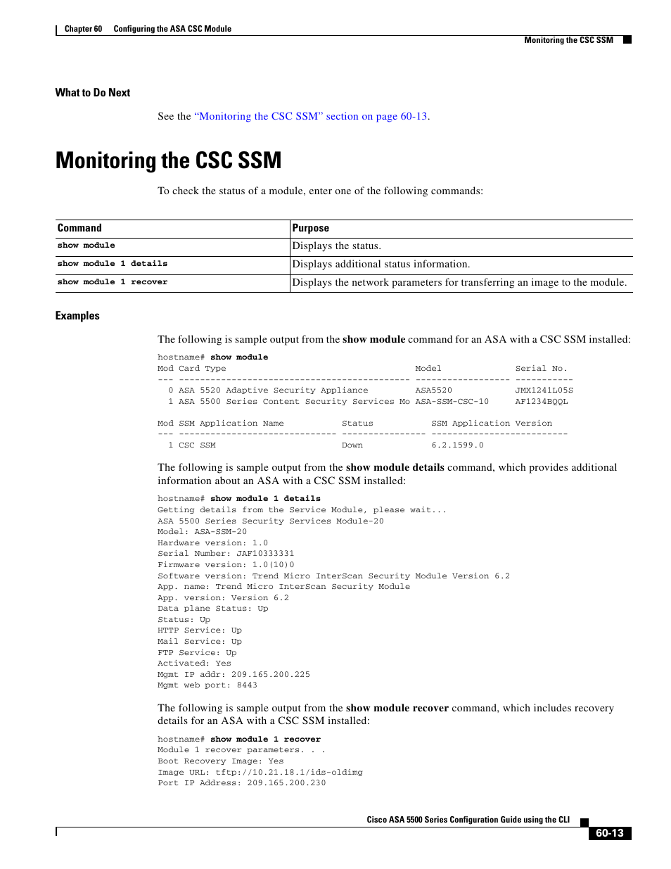 Monitoring the csc ssm | Cisco ASA 5505 User Manual | Page 1281 / 1994