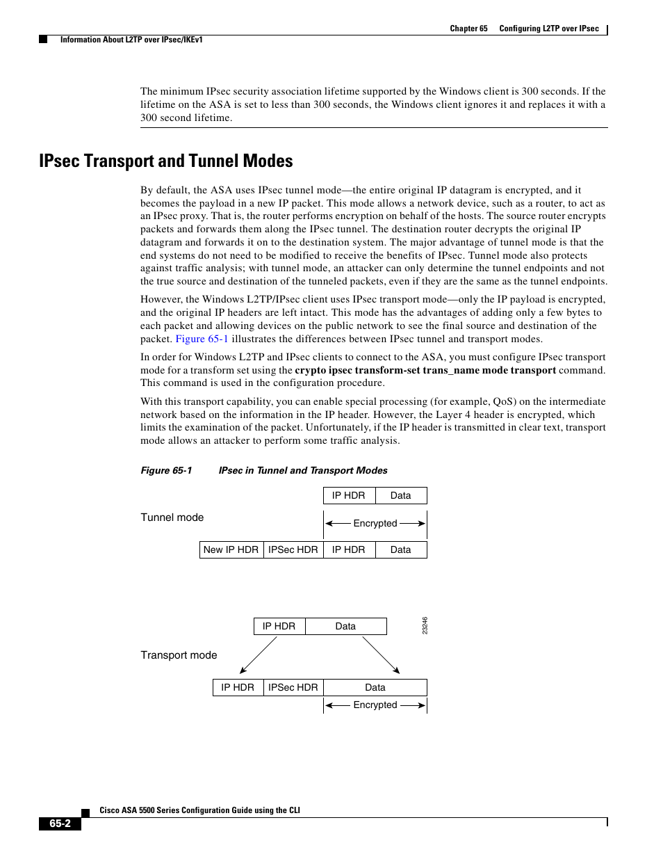 Ipsec transport and tunnel modes | Cisco ASA 5505 User Manual | Page 1392 / 1994