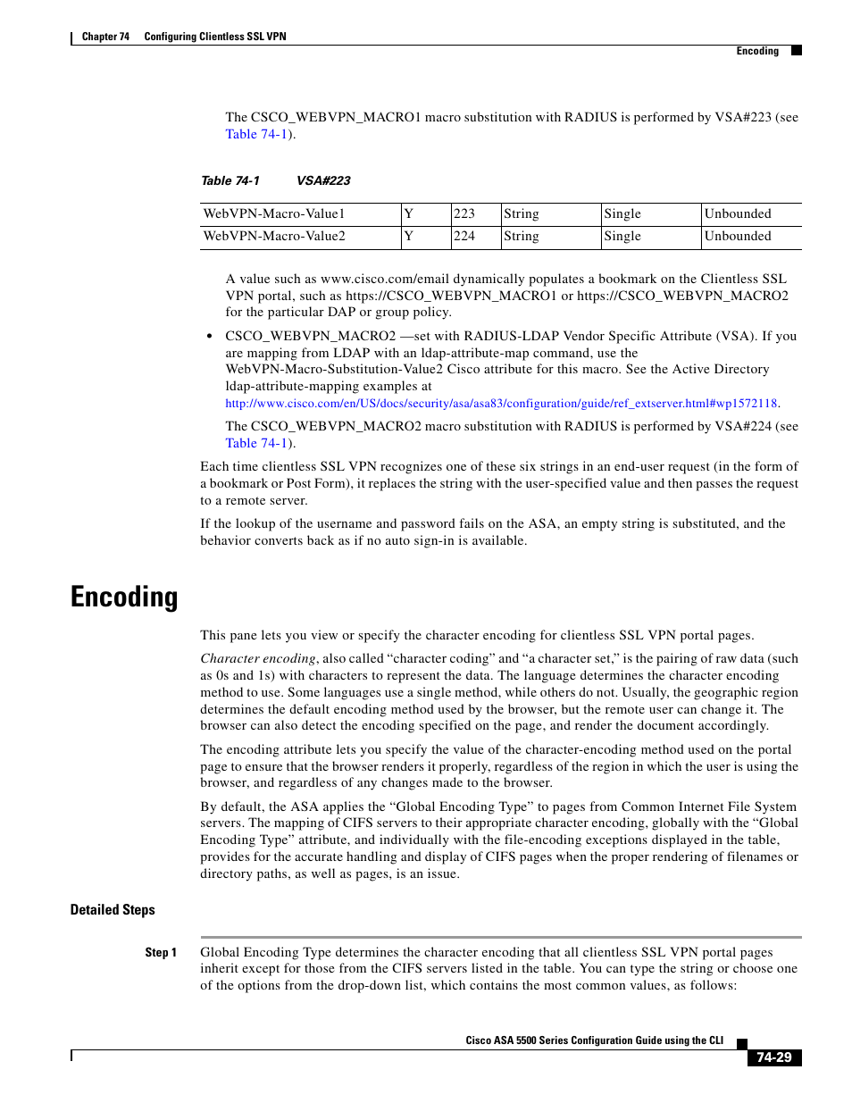 Encoding | Cisco ASA 5505 User Manual | Page 1615 / 1994