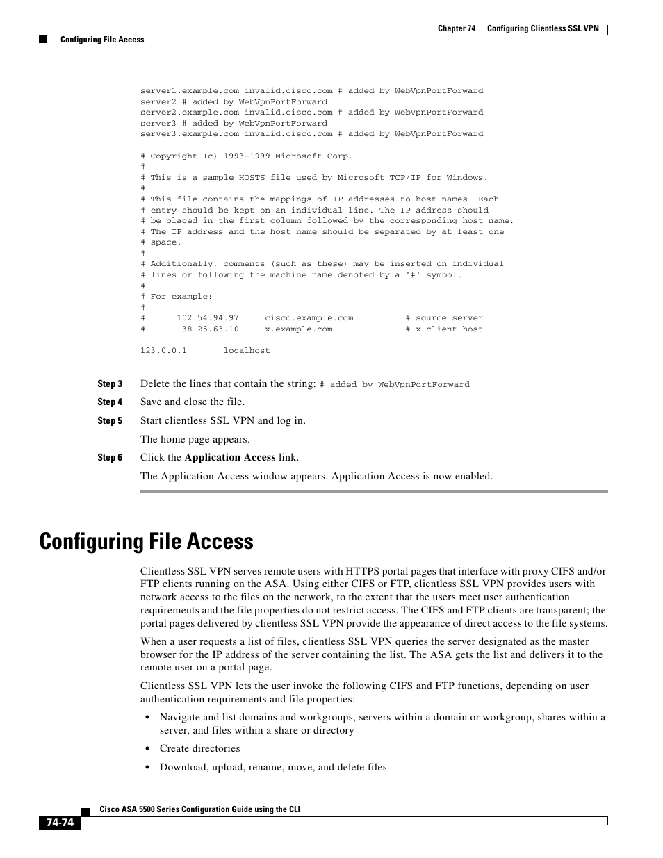 Configuring file access | Cisco ASA 5505 User Manual | Page 1660 / 1994