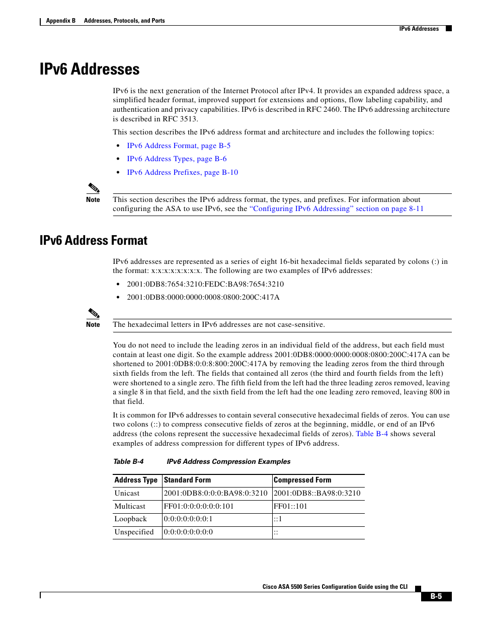 Ipv6 addresses, Ipv6 address format | Cisco ASA 5505 User Manual | Page 1887 / 1994