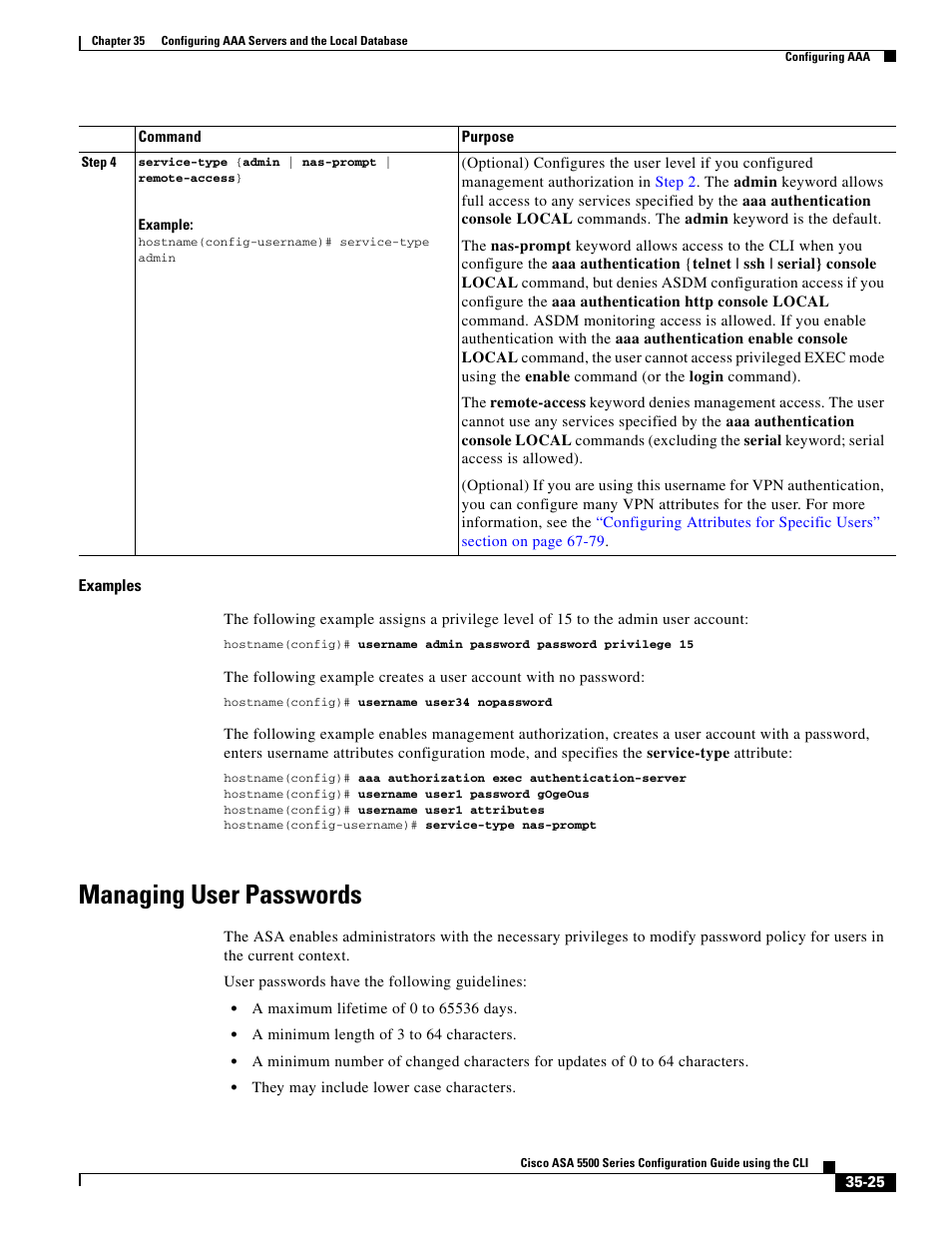 Managing user passwords, Managing user | Cisco ASA 5505 User Manual | Page 705 / 1994