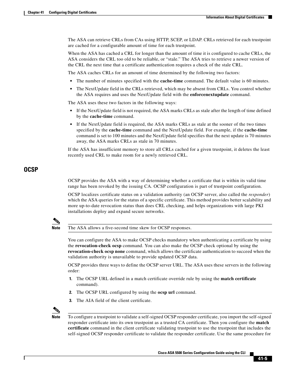 Ocsp | Cisco ASA 5505 User Manual | Page 823 / 1994