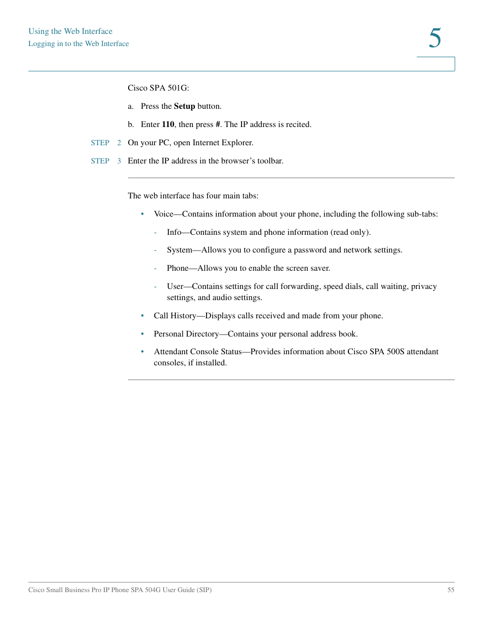 Cisco IP Phone SPA 504G User Manual | Page 61 / 68