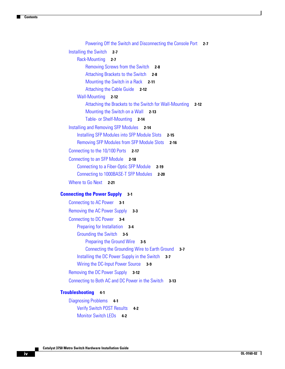 Cisco 3750 User Manual | Page 4 / 86