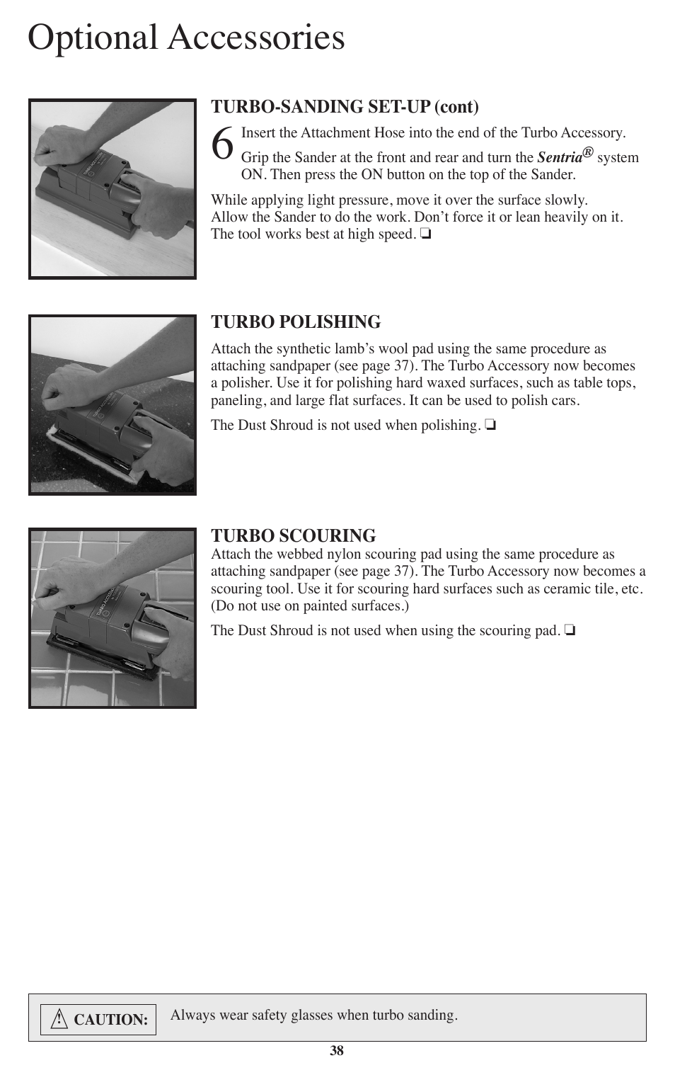 Optional accessories | Kirby Sentria User Manual | Page 39 / 58