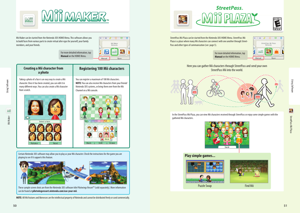 Mii maker streetpass mii plaza | Nintendo 3DS User Manual | Page 27 / 52