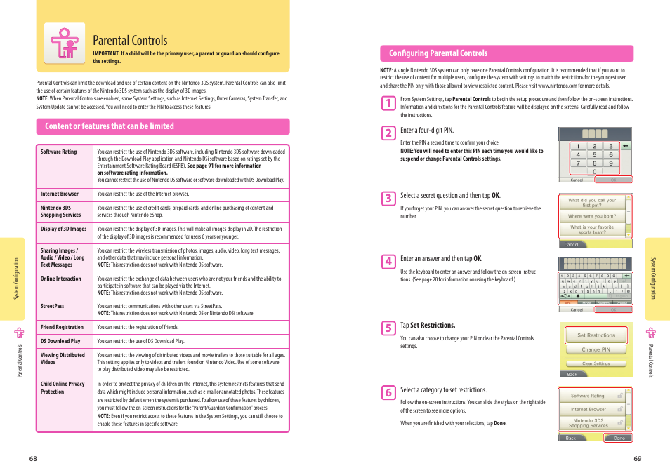 Parental controls | Nintendo 3DS User Manual | Page 36 / 52