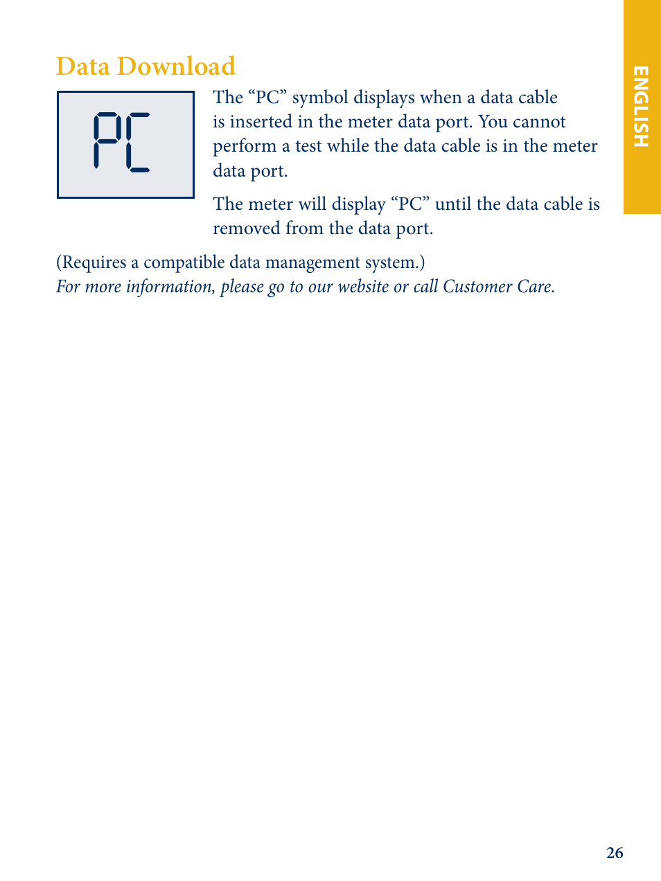 Data download | Abbott Freestyle Lite User Manual | Page 28 / 72