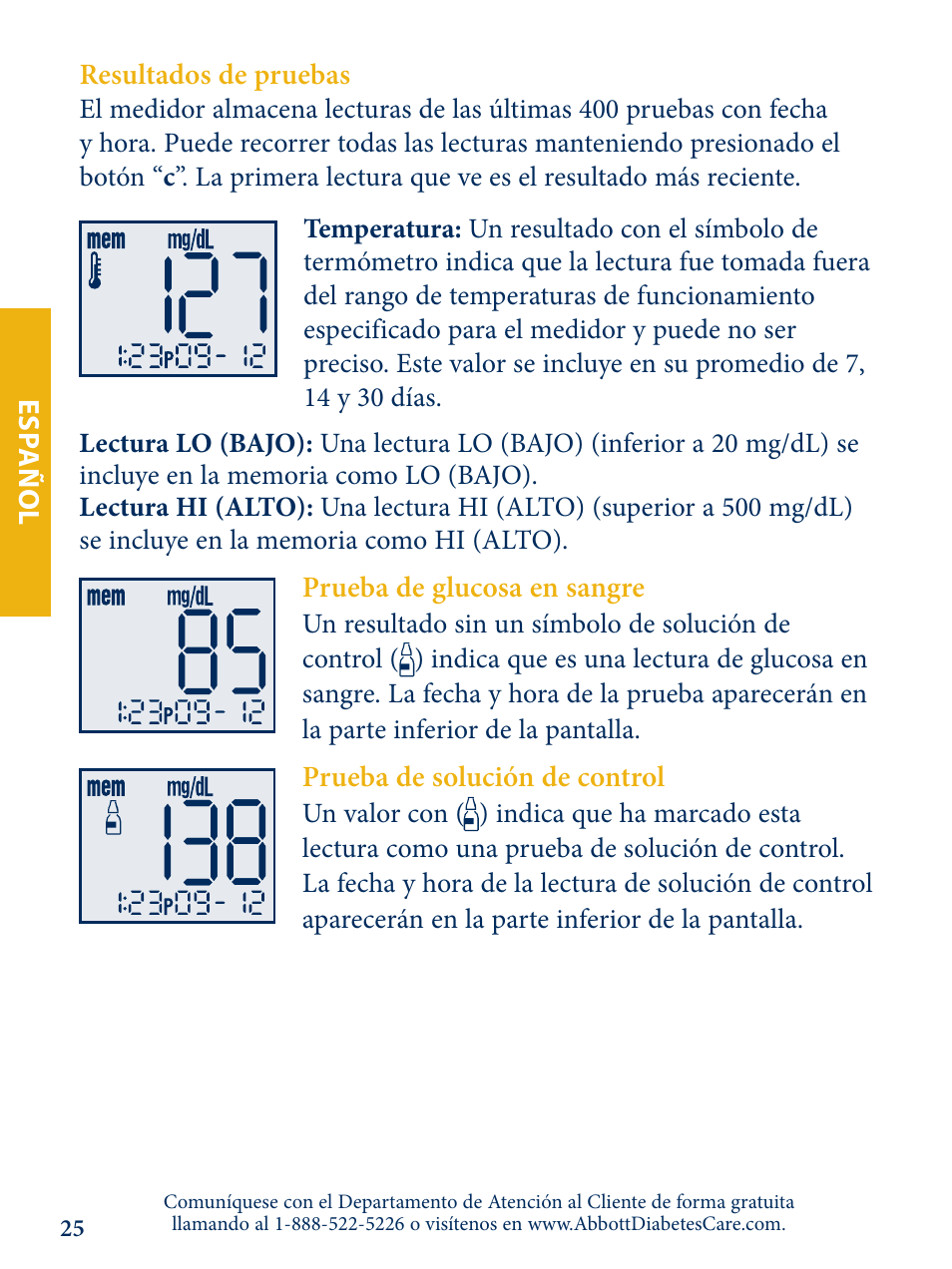 Abbott Freestyle Lite User Manual | Page 63 / 72