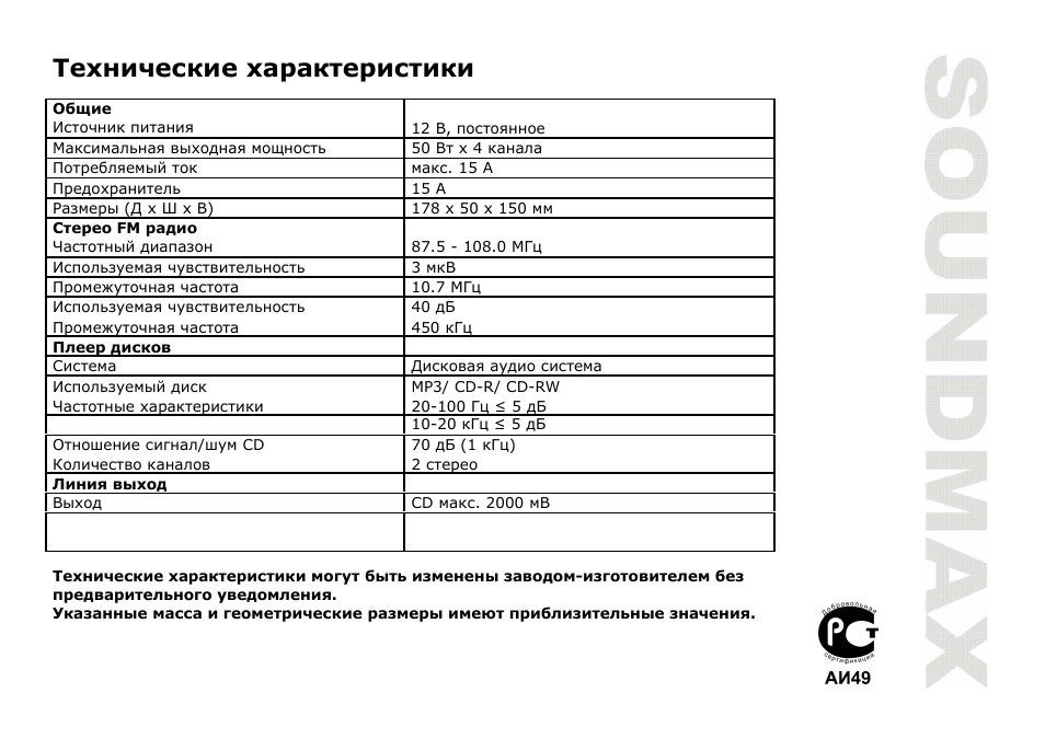 SoundMax SM-CDM1035 User Manual | Page 33 / 33