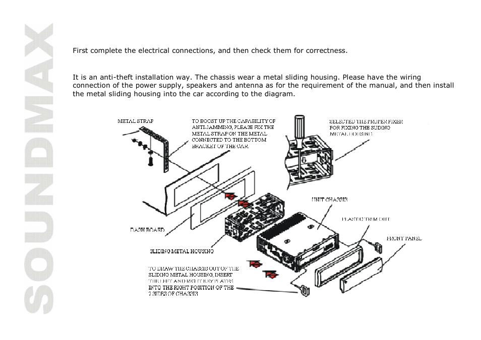 Installation/ connections | SoundMax SM-CDM1035 User Manual | Page 4 / 33