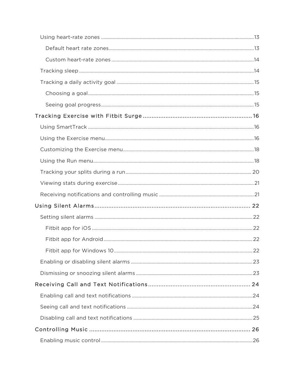 Fitbit Surge User Manual | Page 3 / 48