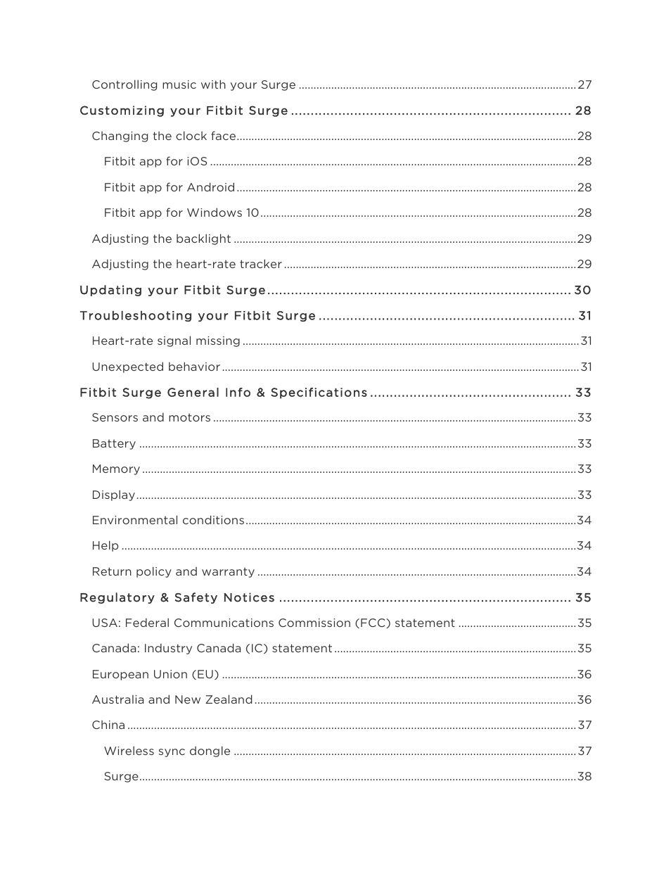 Fitbit Surge User Manual | Page 4 / 48