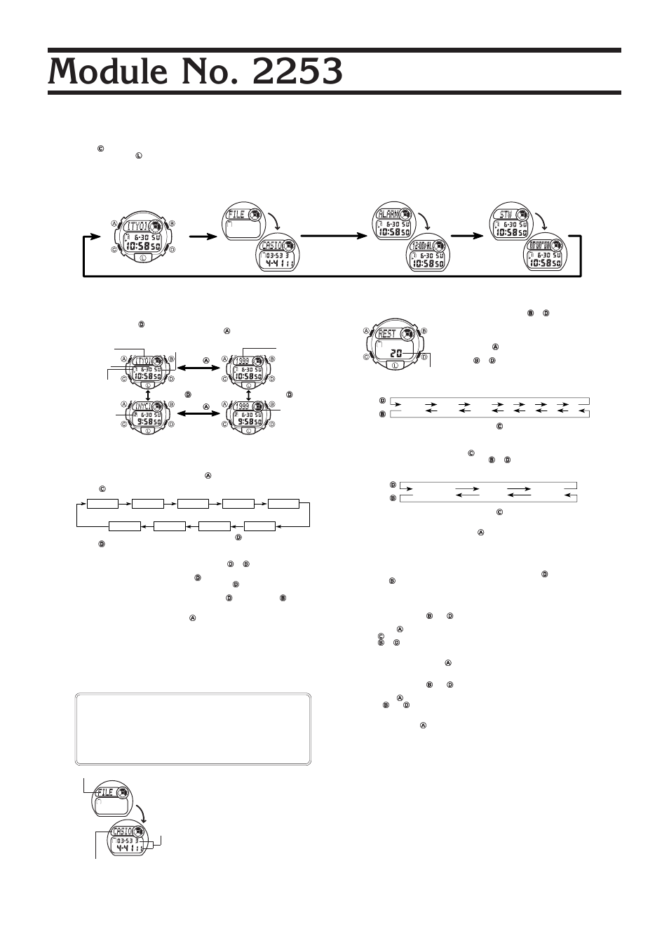 G-Shock G-2200-1V User Manual | 2 pages