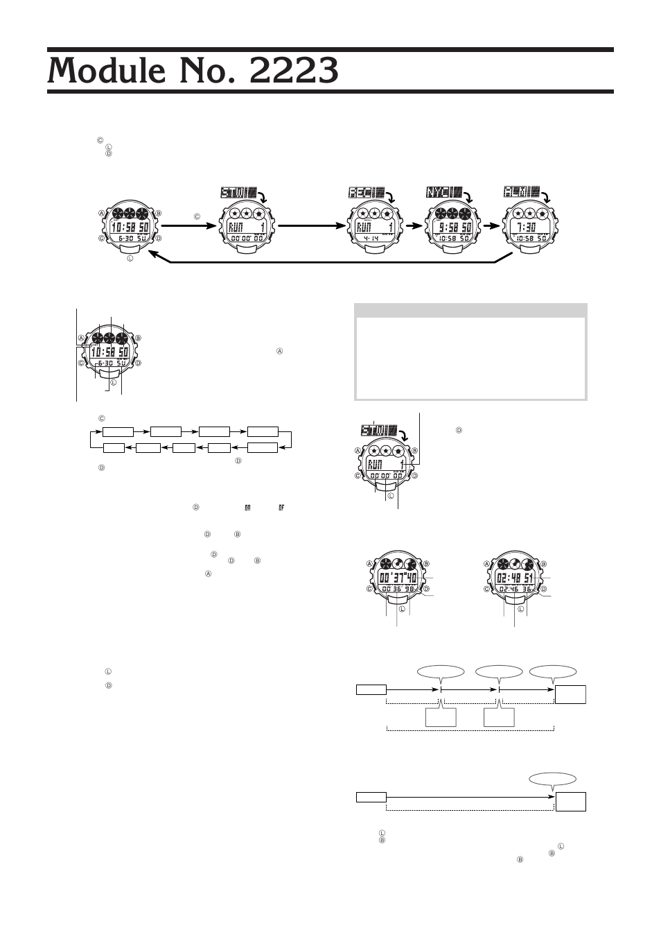 G-Shock G-2400 User Manual | 3 pages