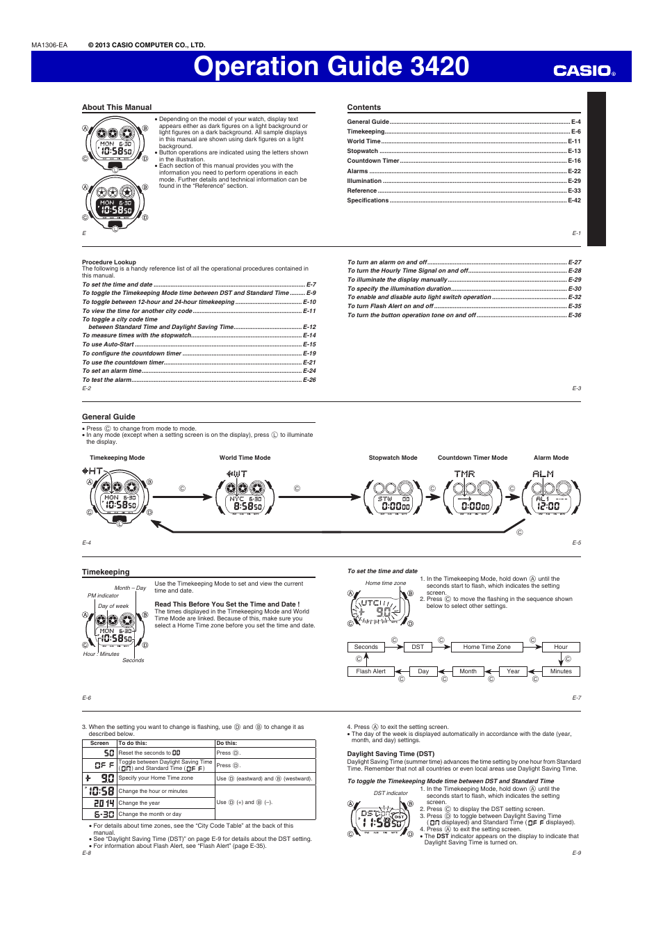 G-Shock GD-X6930E-9 User Manual | 5 pages