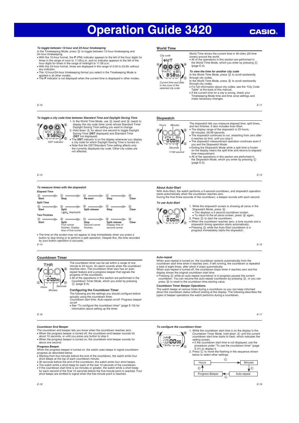 Operation guide 3420 | G-Shock GD-X6930E-9 User Manual | Page 2 / 5