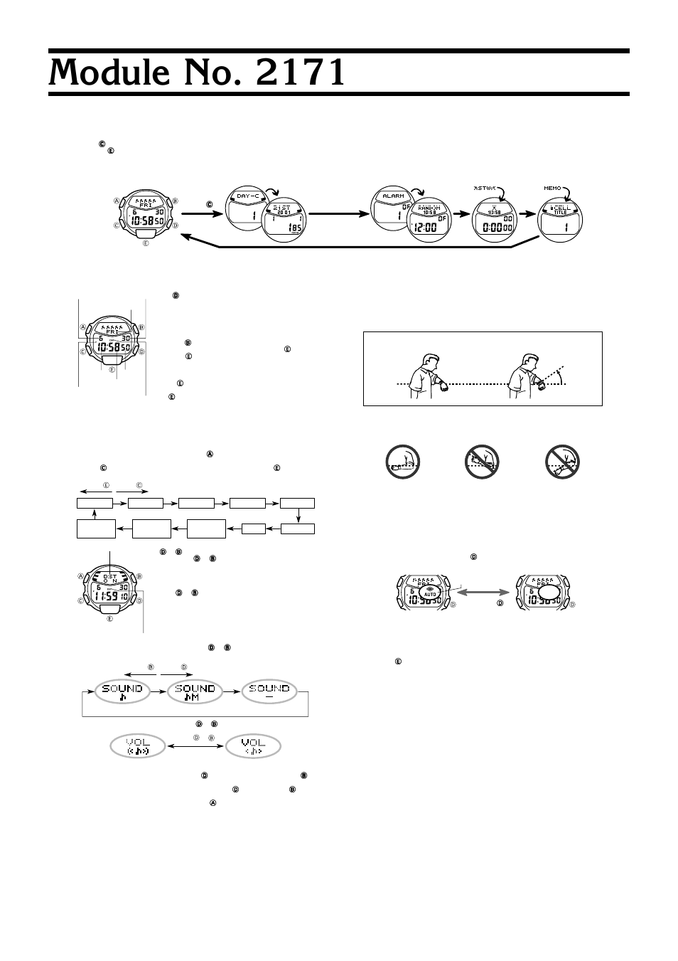 G-Shock GM-100-1A User Manual | 3 pages