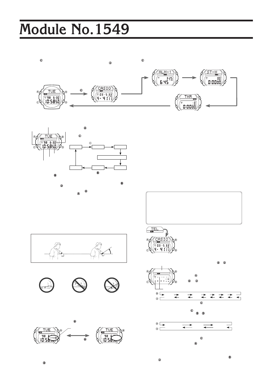 G-Shock GS-100G-9A User Manual | 2 pages