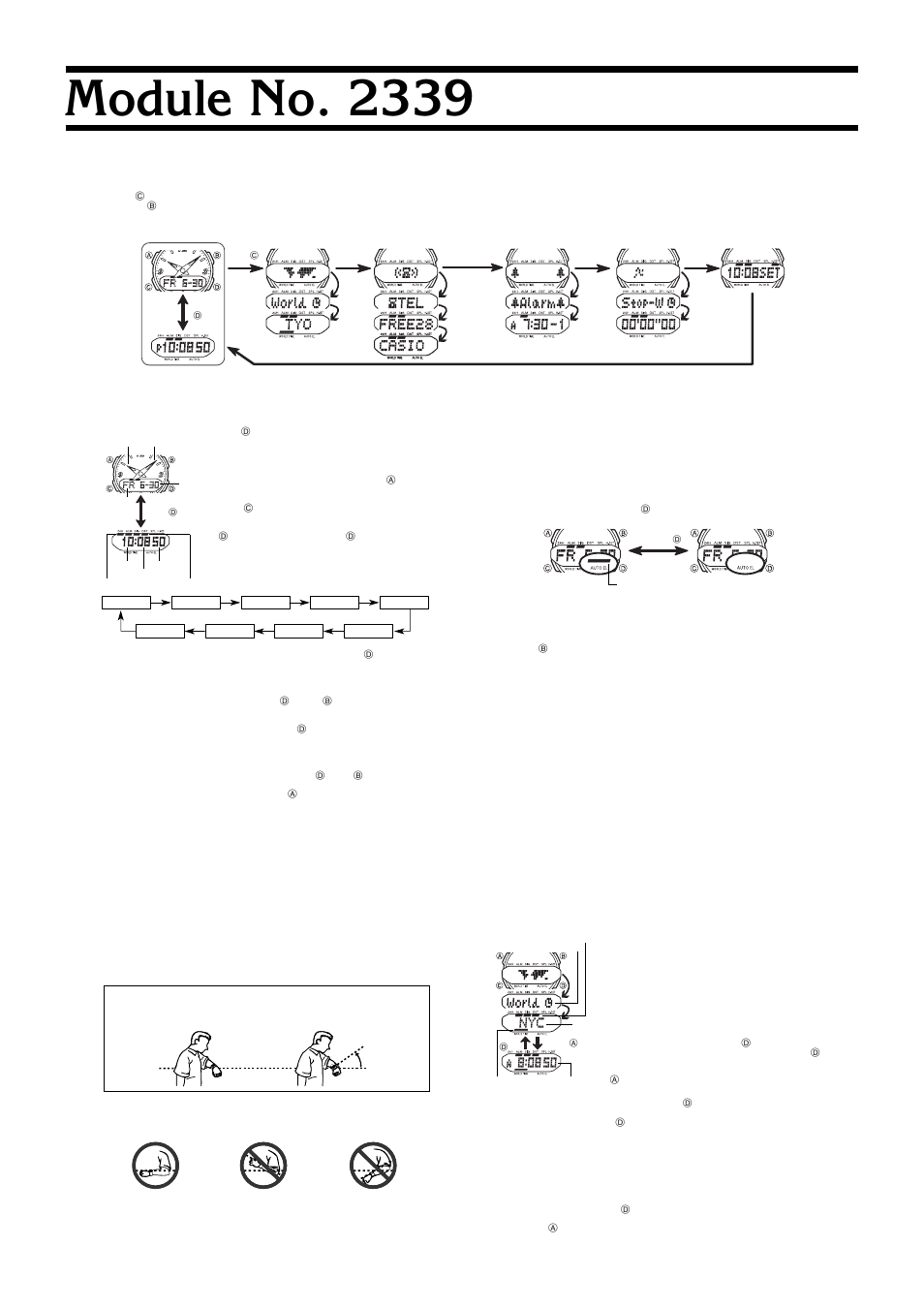 G-Shock GS-310-3A User Manual | 3 pages