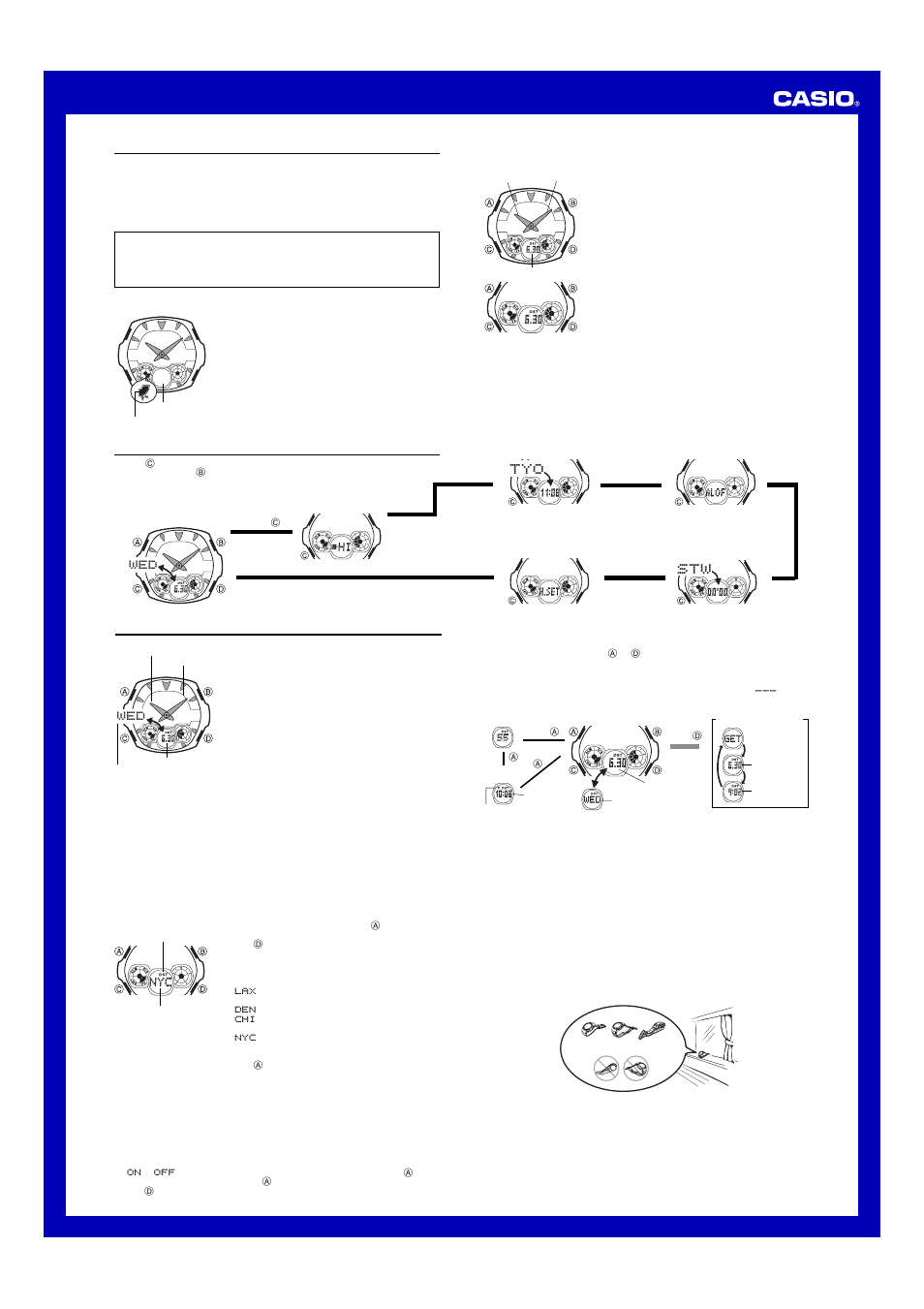 G-Shock GW-1500A-1AV User Manual | 5 pages