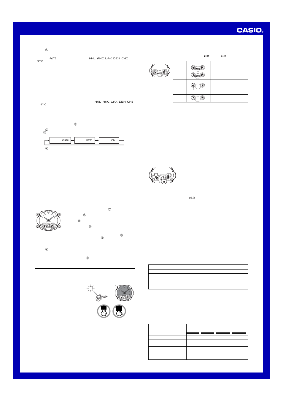 Power supply, Operation guide 3366 | G-Shock GW-1500A-1AV User Manual | Page 4 / 5